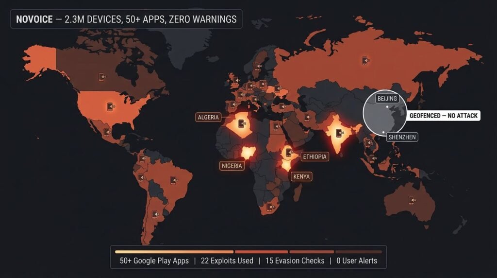 Android “NoVoice” Malware Hits 2.3M Devices via Google Play Android “NoVoice” Malware Hits 2.3M Devices via Google Play